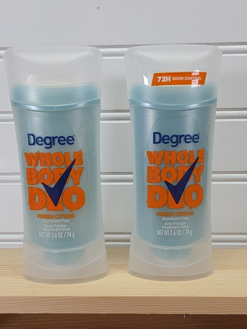 Degree Whole Body Deo Fresh Citrus Antiperspirant Deodorant Stick - Blue/Orange